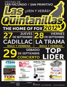 CARTEL FIESTAS DE LAS QUINTANILLAS 2012 CARTEL FIESTAS DE LAS QUINTANILLAS 2012