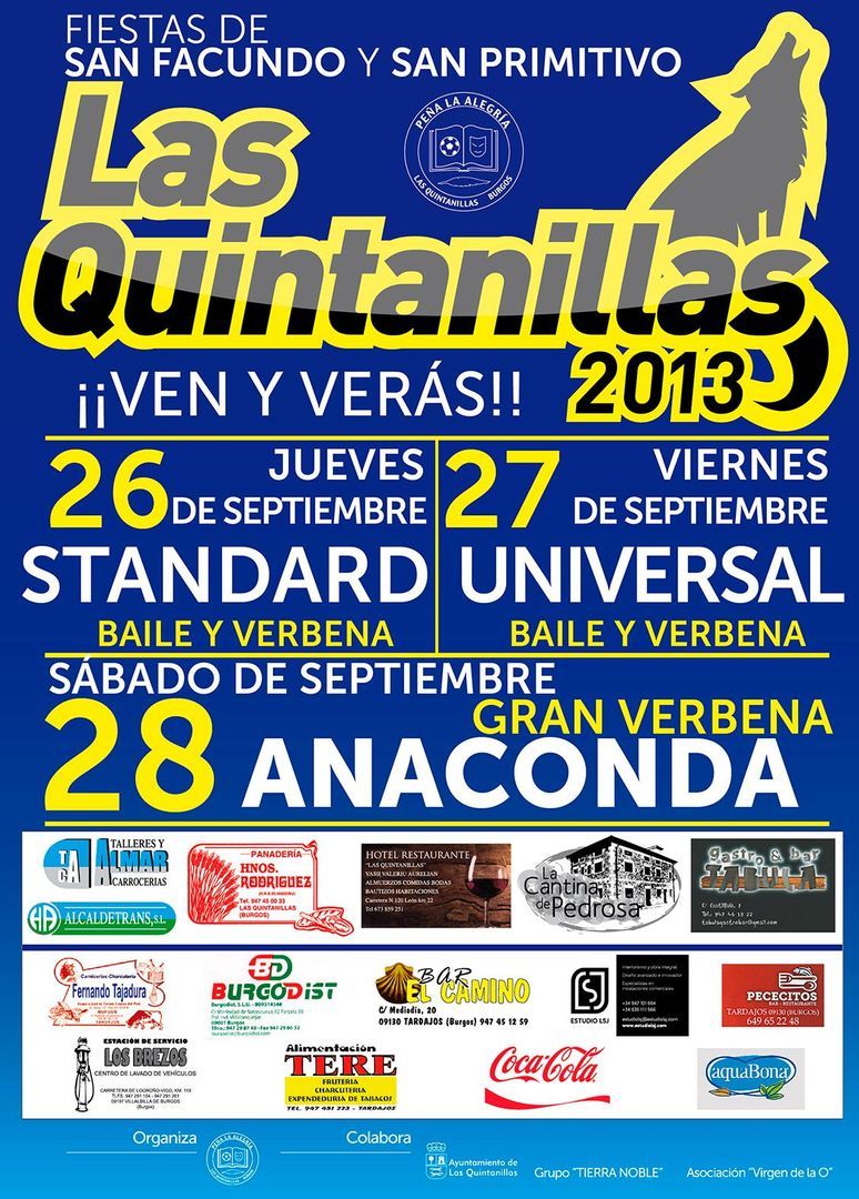 FIESTAS EN LAS QUINTANILLAS 2013