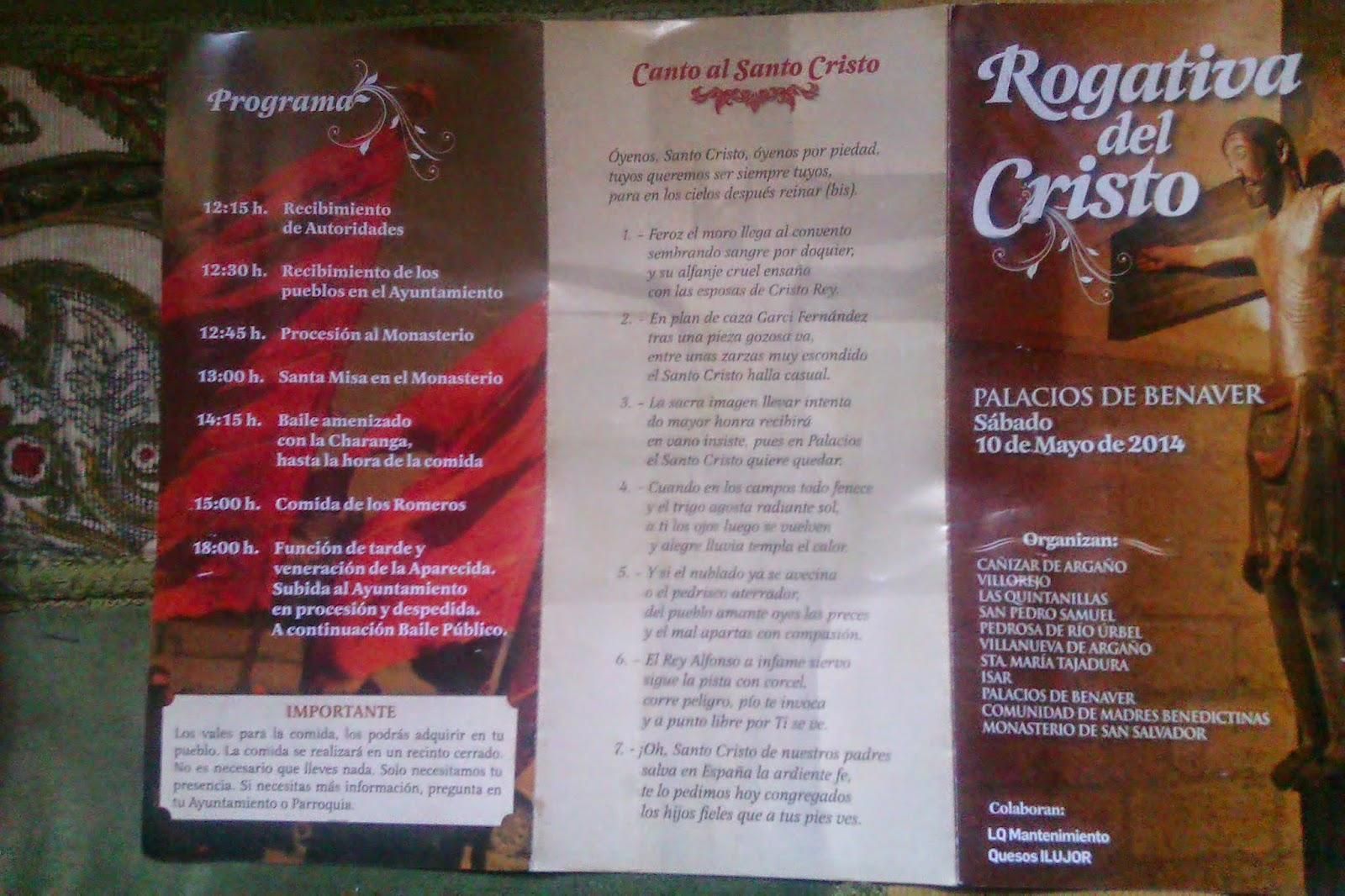 ROGATIVA AL CRISTO DE PALACIOS DE BENAVER