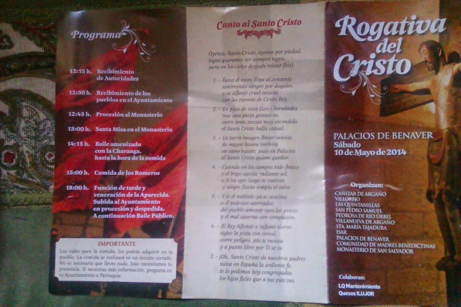 ROGATIVA AL CRISTO DE PALACIOS DE BENAVER