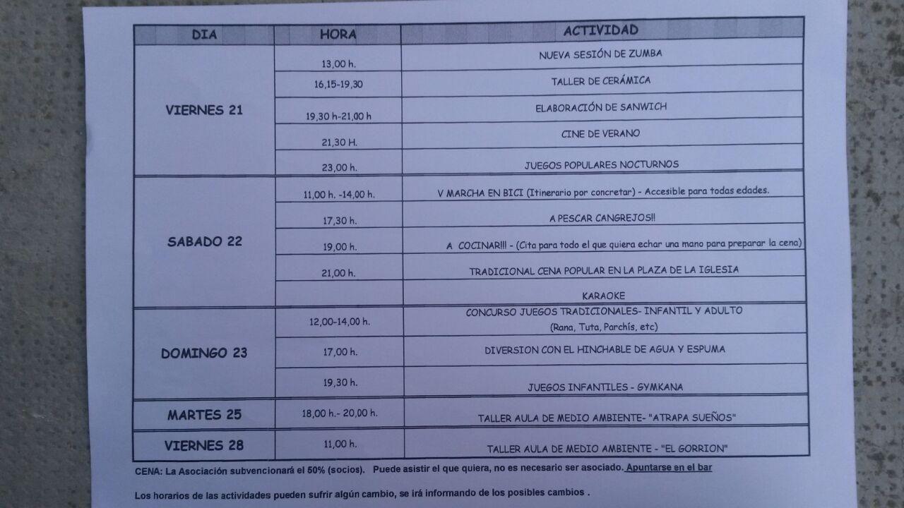 Semana Cultural en Santa María Tajadura 2015